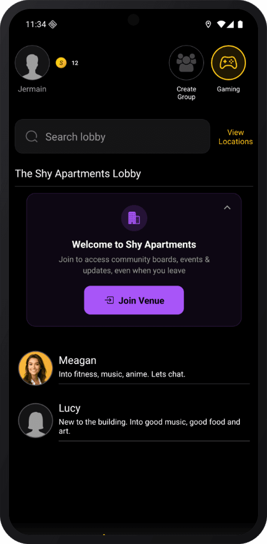 Shy lobby for Renters